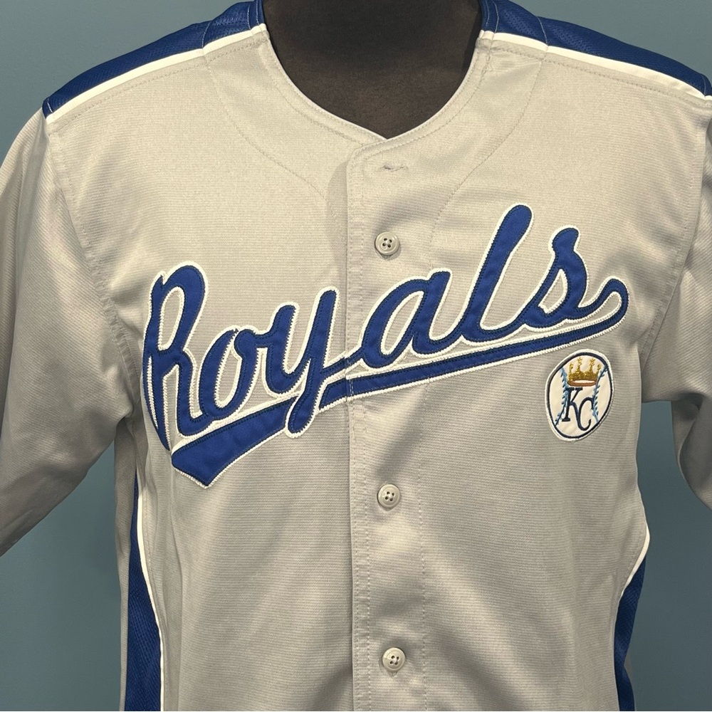 Kansas City Royals KC Blue Dynasty Stitched Jersey MLB Baseball Size Large - Picture 2 of 10